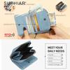 Leather Anti-theft Brush Organ Bag, Multi-functional Large-capacity Simple Change Bag Card Cover Card Bag Wallet