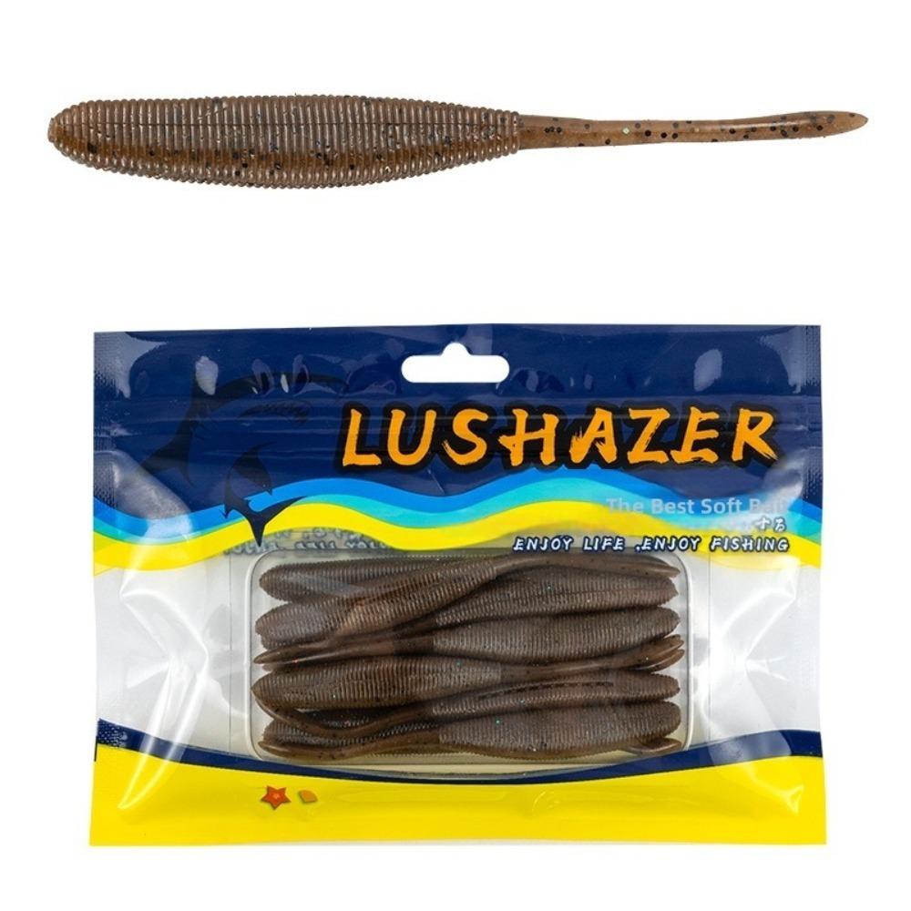 Confezione da 10/18 pezzi Lunghezza 75mm/100mm Esca Morbida Esche da Pesca Esca Morbida Realistica Pesca in Acqua Dolce