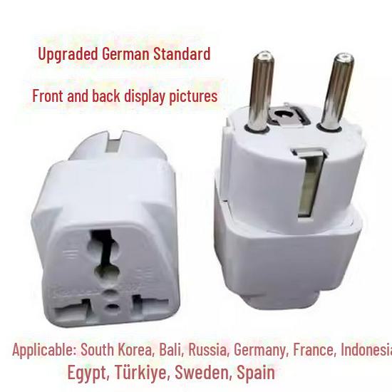 Pure Copper Multi-Standard Plug Adapter: UK, EU, US To AU & DE