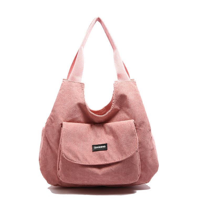 Velvet Tote Bag For Women With Zipper Closure And Phone Pocket For Daily Use