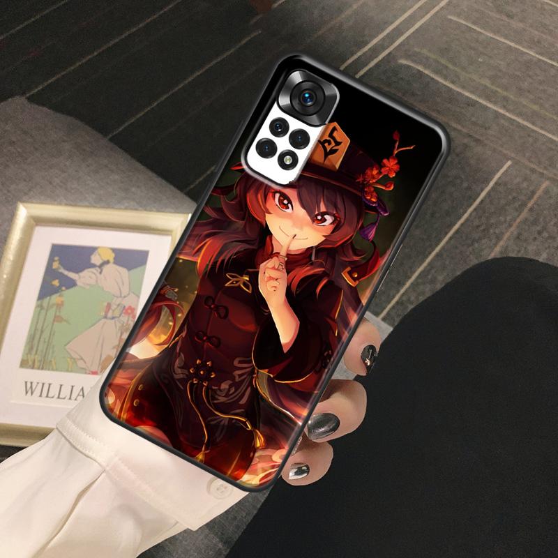 Genshin Impact Hu Tao Funda For Xiaomi Redmi Note 14 Pro 9 10 11 12 13 Pro 10S 11S 12S Redmi 13C 10C 12C 14C Case