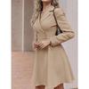 Autumn Winter Women Elegant Office Blazer Dresses Casual Blazer Dress Slim Suit Dresses