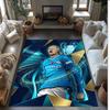 Erling Haaland Calcio Football Pattern Tappeto Morbido per Area Tappeto per Pavimento Interno Antiscivolo Tappetino Decorazione Sportiva per Camera da Letto