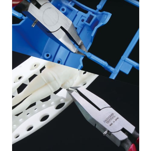 Hasegawa Tri-Tool Plastic Edge Nippers, Tapered Type, for Plastic Models, TT120