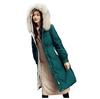 Fashion Women Winter Warm Cotton Hooded Winter Long-Sleeved Overcoat