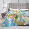 Warm Blanket Decorative Chisa Wuthering Wave Galbrena Throw Blanket  Flannel Bedspread For Couch Bed Graphic Sofa Bed Cover
