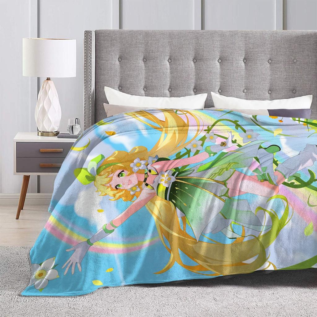 Warm Blanket Decorative Chisa Wuthering Wave Galbrena Throw Blanket  Flannel Bedspread For Couch Bed Graphic Sofa Bed Cover