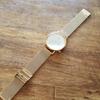 Used Price reduction Battery deadKOMONO Gold mesh 40mm Unisex