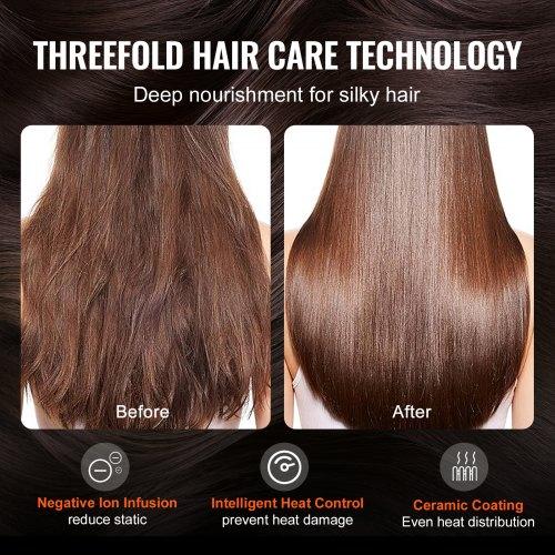 VEVOR Hair Air Styler and Dryer Brush, 4-in-1 Multi Hair Styler, 110,000 RPM High-Speed Ionic Hot Air Styler with 3 Brushes & 1 Nozzle