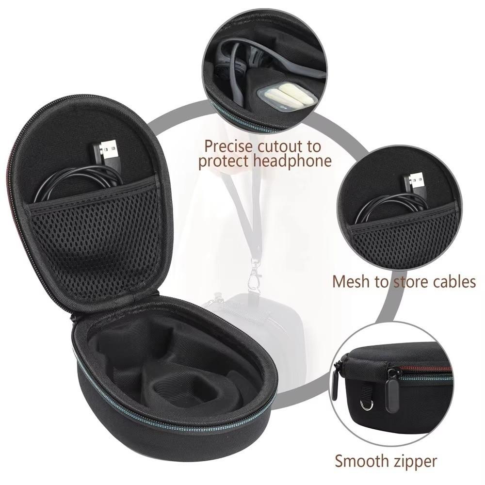 Shockproof Bone Conduction Headphone Box EVA Headset Carrying Case Headphone Protective Bag  Travel