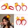 Cute Carp Design Hairband Soft Plush Elastic Headbands Hair Ornament For Kids Girls Women Daily Use Party Accessories