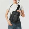 Jordan Synthetic Leather One Shoulder Crossbody Bag, Sling Bag Regular Unisex Black Jordan JD2443032AD-001