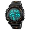 Timever Digital Sports Watch Men's Waterproof LED Alarm Stopwatch Large Display with Japanese Manual