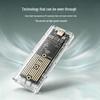 Transparent NVMe M.2 SSD Enclosure, 10Gbps Laptop Mobile Box