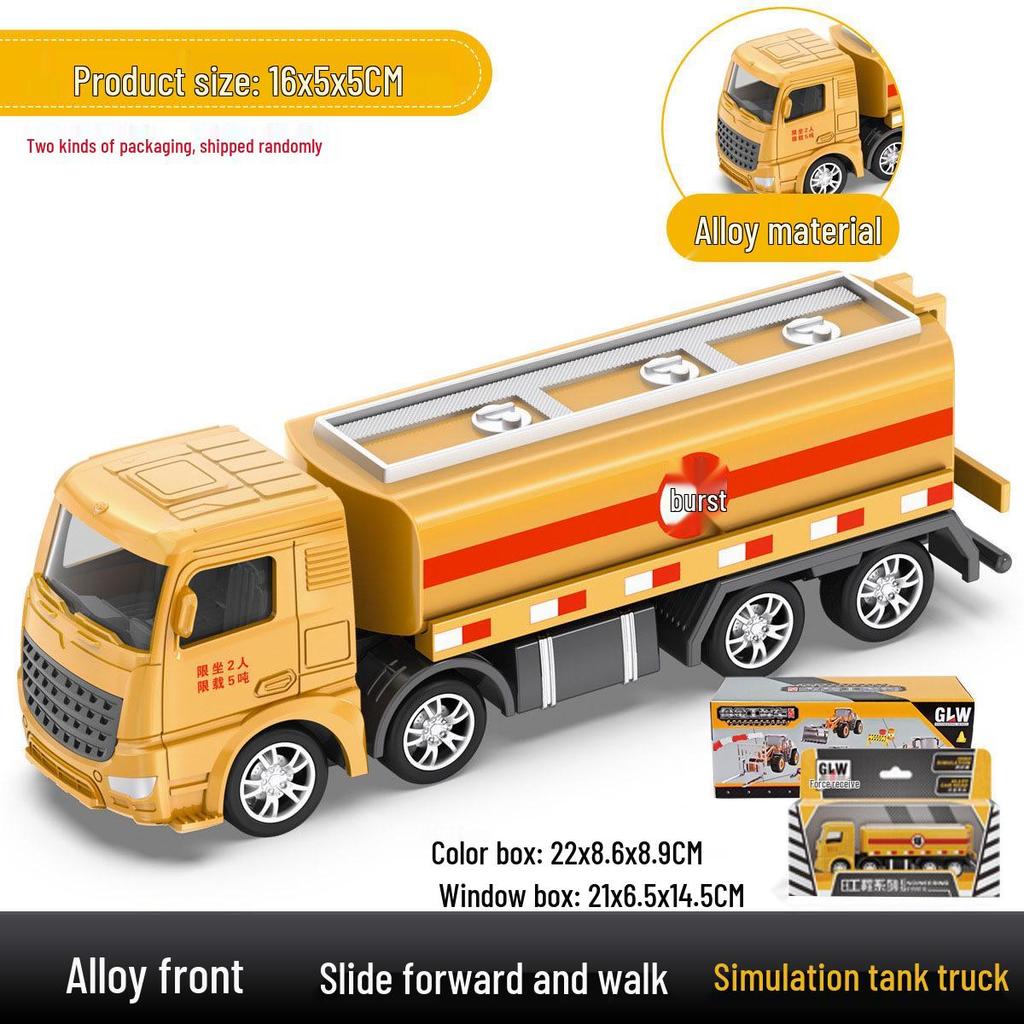 Free Shipping Children's Alloy Excavator & Crane Toy Set