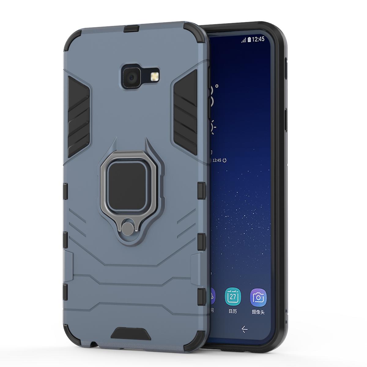 

Протиударний чохол для Samsung Galaxy J2 Pro 2018 J4 Core J4 Prime J4 Plus J6 Prime J6 Plus Note 9 10 Ring Stand Phone Cover Galaxy J4 EU(2018) синій