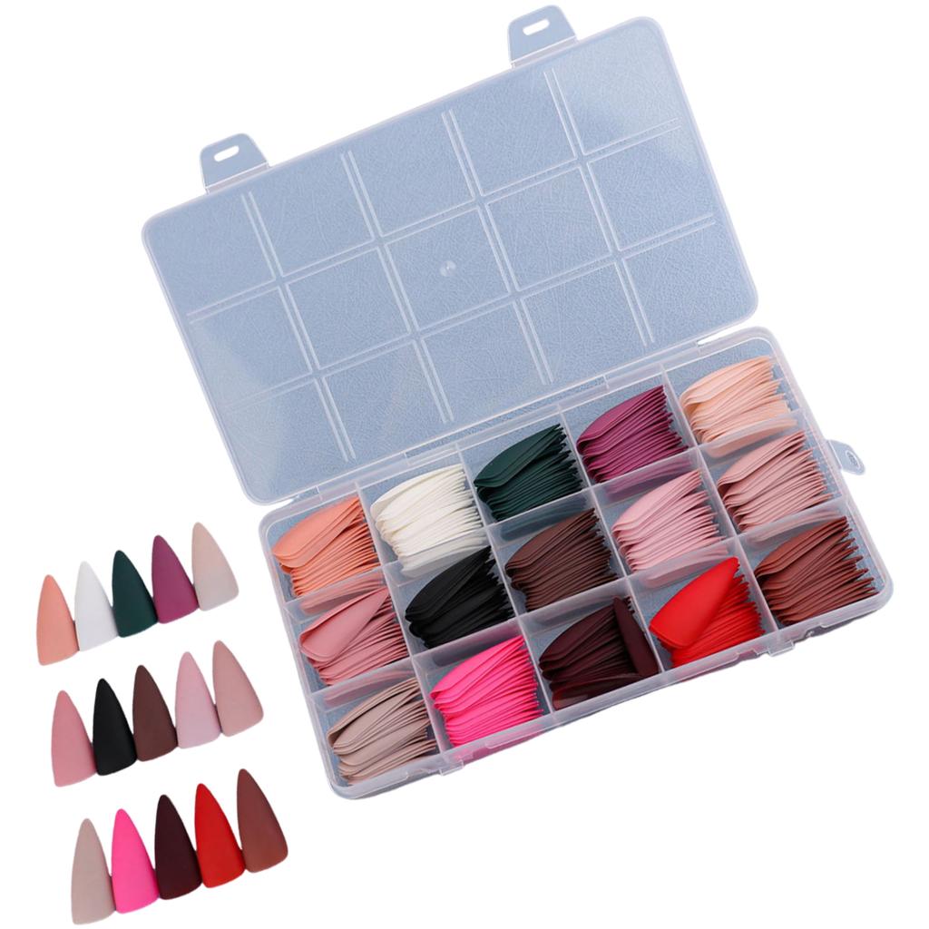 Square/Almond/Stilettos Fake Nails Tip Full Cover Acrylic Falses Nails French Nails Tip Press On Nail,Nail Extension Tip