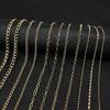 KC Gold Long Necklace Chains Iron Bulk For DIY Jewelry Findings Making Materials Accessories