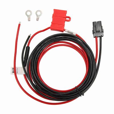 RKN4152A Radio Power Cable 15A Fuse Durable Walkie Talkie Power Cable with Horn Contact Piece for