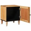Nightstand In Natural Finish 40 X 33.5 X 46 Cm Solid Mango Wood