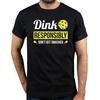 Vintage Dink Responsibly Funny Pickleball TShirts for Men Round Neck Cotton T Shirts Short Sleeve Tees Gift Idea Clothing