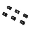 6Pcs Gear Shift Switch Panel Button Cover Left Hand Drive Stylish Look Sturdy Replacement for M3 F80 M4 F82 Black