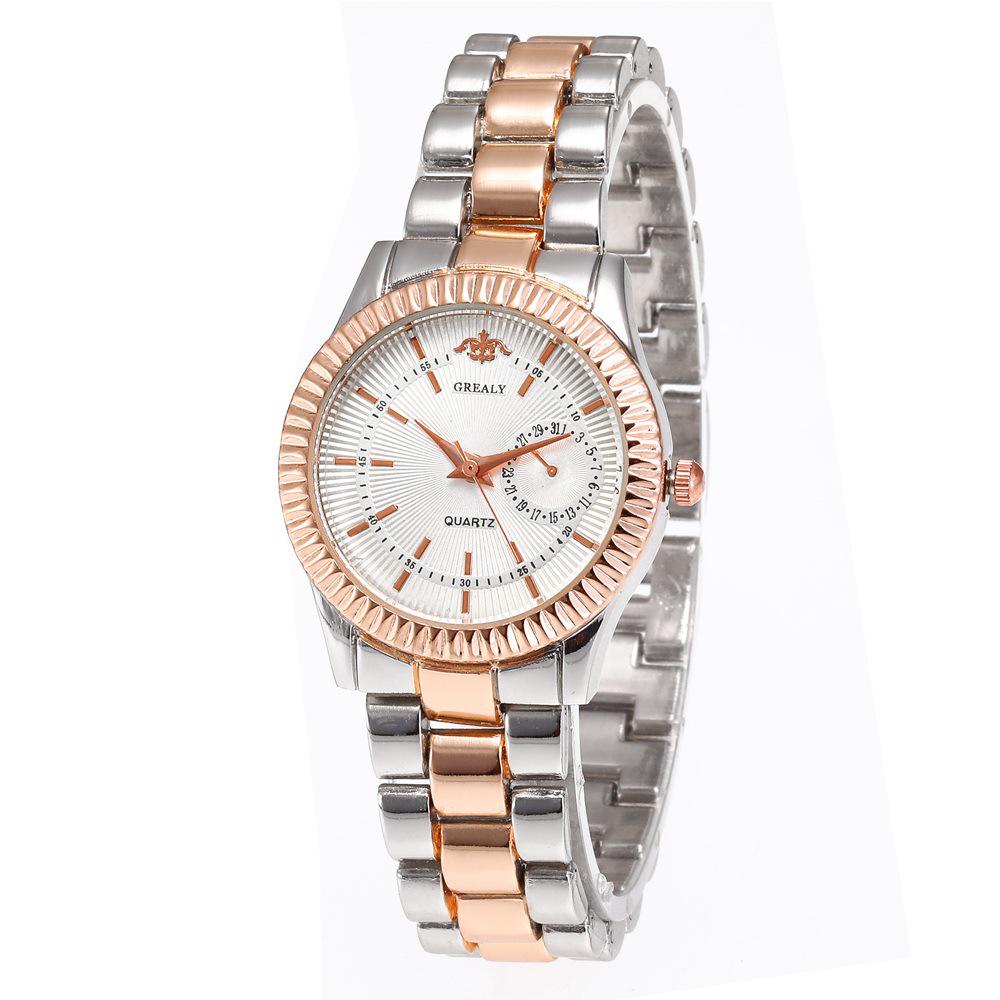 Women's & Men's Fashion Quartz Watch with Alloy Strap