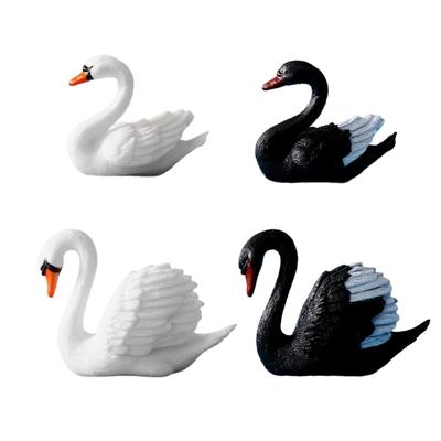 Elegant Duck Bird Miniature Figurine Ornaments Set of 10 Garden Decoration Accessories for Potted Plant and Cake Toppers