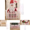 Durable White Plastic Fence For Christmas Tree Decoration And Garden Holiday Display