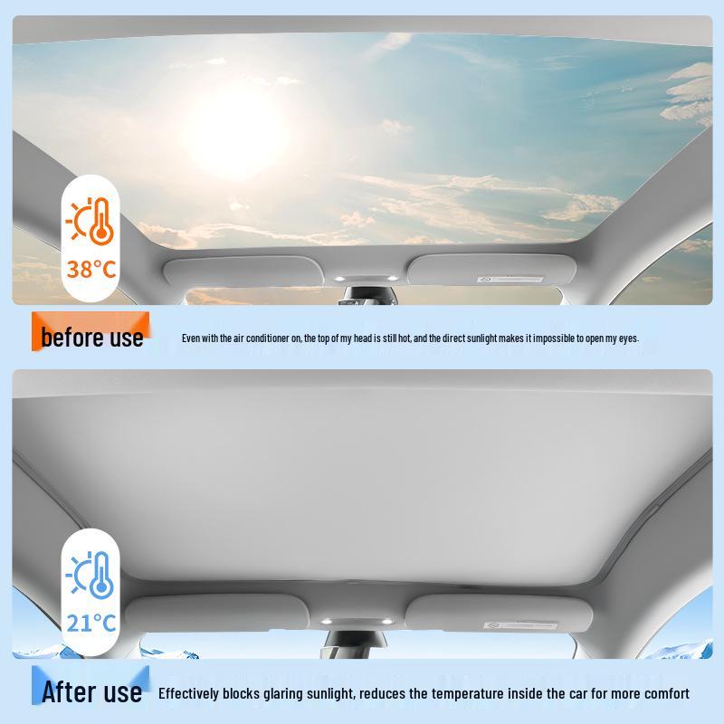 Zeekr 001 Sunroof Sunshade: Sky Screen Ice Crystal Curtain Sun Visor