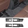 Car Front Rear Left Right Seat Rail Trim Cover Sliding Track Bonnet For BMW 5 7 Series X5 X6 G30 G11 G12 F15 F16 Accessories