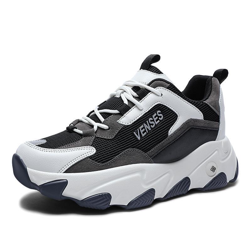 Autumn New Casual Shoes Mesh Breathable Dad Shoes Women's Trendy Thick-soled Flat-soled Sports Shoes