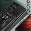 Nárazuvzdorné pancierové puzdro pre Samsung Galaxy S23 S20 S21 S22 S24 Ultra Plus FE S držiakom na magnetický krúžok do auta Kryt s posuvným chráničom objektívu