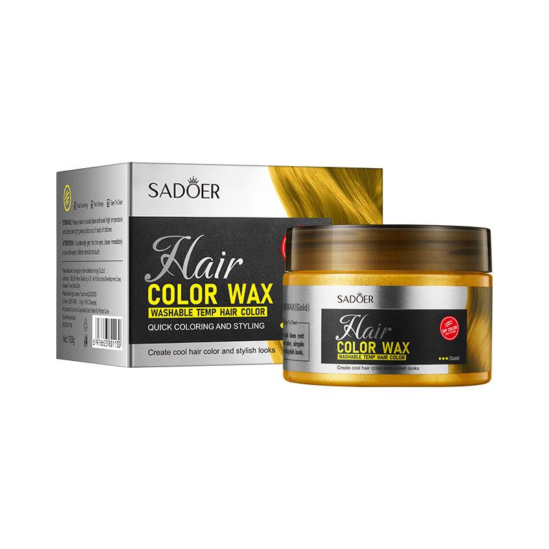 Argile Colorante pour Cheveux 120g SADOER Cire Coiffante Volume Naturel