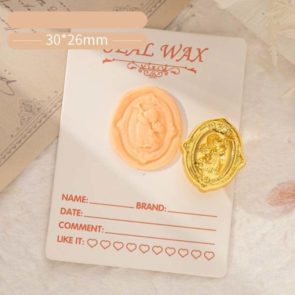 European-style Retro Sealing Wax Stamp Head Snowflake Wax Seal Stamp Polyshaped Head  Stamp