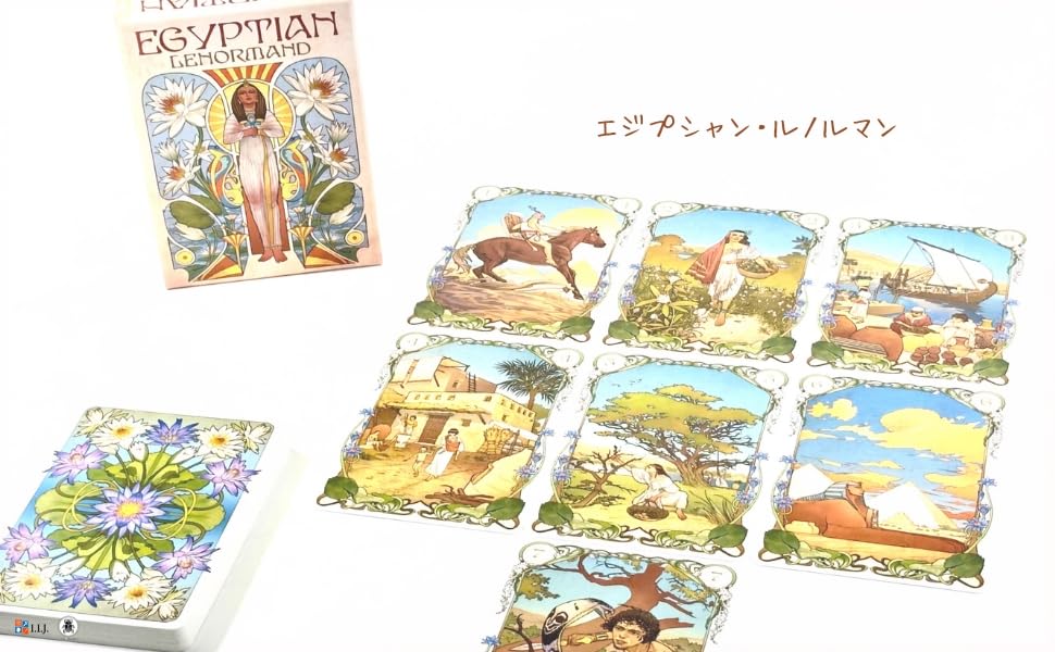 I.I.J Lenormand Karten, Ägyptisches Lenormand Orakelkarten, Wahrsagung, mit Japanischer Anleitung, Authentisch