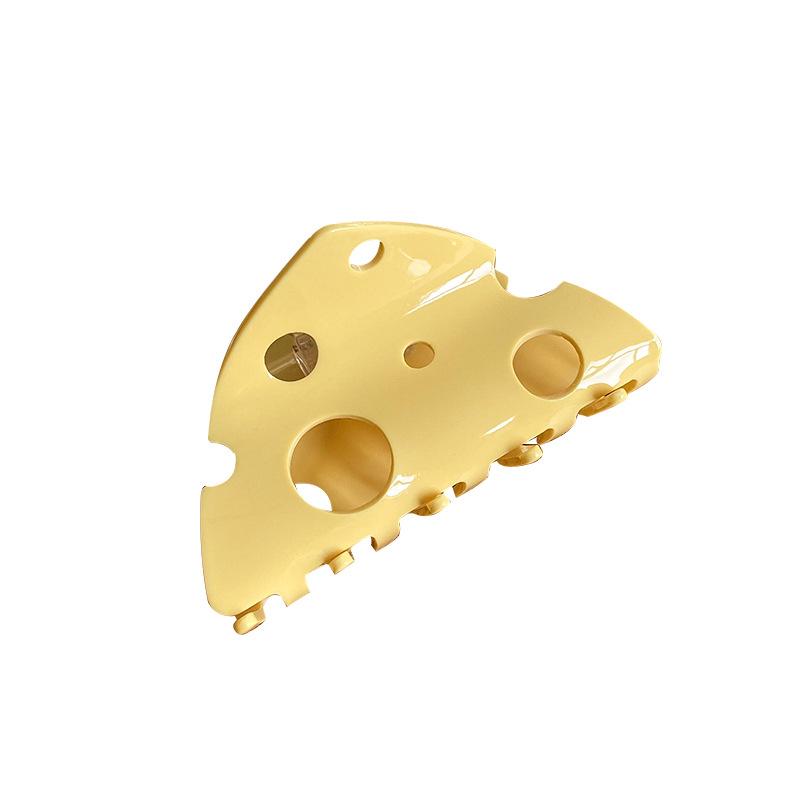 

Fashion Cute Fun Creative Design Cream Cake Yellow Cheese Hair Clip Ponytail Claw Clip Women Girls Hair Accessories Gifts