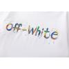 Off-White New Color Letter Arrow Pattern Round Neck Pullover Short Sleeved Men's and Women's T-shirts for Spring and Summer 2025