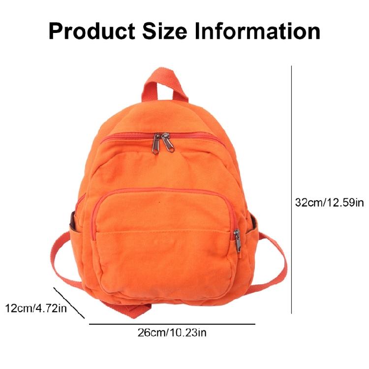 Solid Color Backpack Girl Casual Daypacks Canvas Backpack Student School Backpack Travel Backpack Aesthetic Backpack