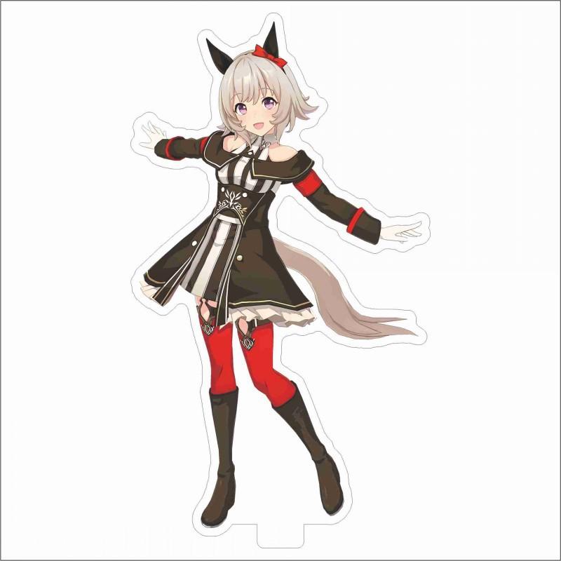 Japan Beautiful Derbil 15 Cm Cartoon Characters Acrylic Double-sided Stand Model Kawaii Cute Office Decoration Panel Permanent Recording Fans