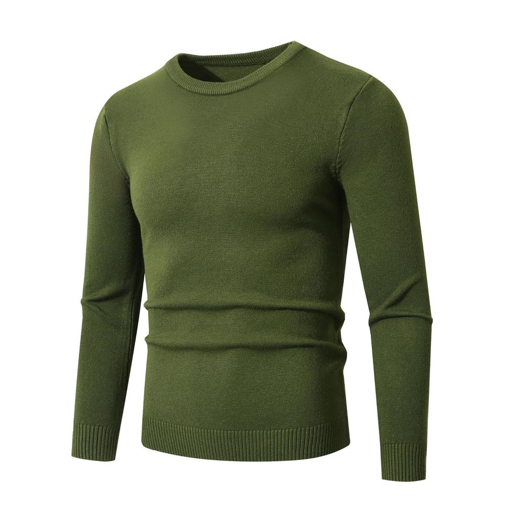 Men S V Neck Knit Sweater Casual Pullover Winter Loose Fit