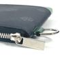Berluti L-shaped fastener Nino Logo pouch bag Clutch bag PVC/Leather gray/Green