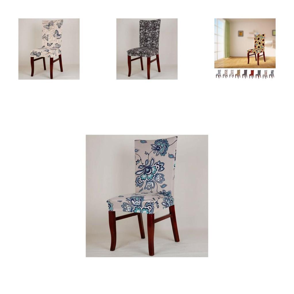 Luxuriöse Dehnbare Spandex Esszimmer Hochzeit Bankett Stuhlbezug Party Dekor Sitzbezug