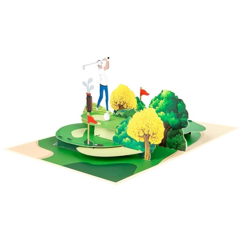 Golf Popup Card,Golf Birthday Card,Father Day Popup Card Popup Sports Greeting Card for Husband Friend,Boyfriend