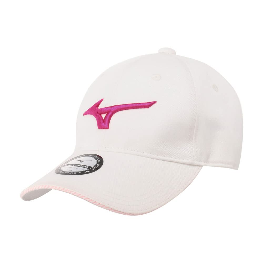 Golf Cap Runbird Pro Tour Cap Pro Worn Replica Hat E2MW2201 Free Size [Mizuno] White/Pink