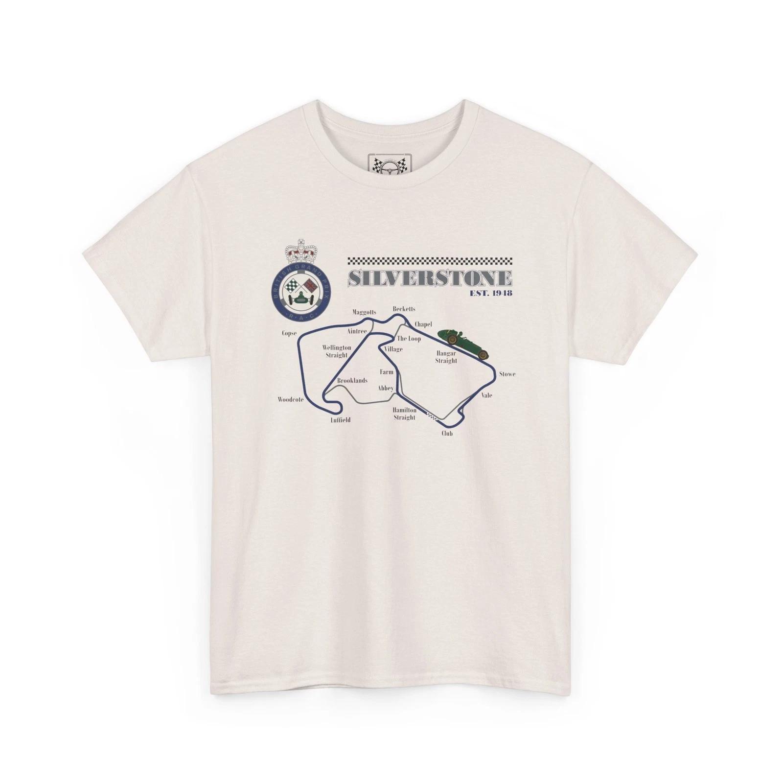 

Silverstone Racing T-Shirt - British GP Race Track Tee - Motorsport Fans Gift XL