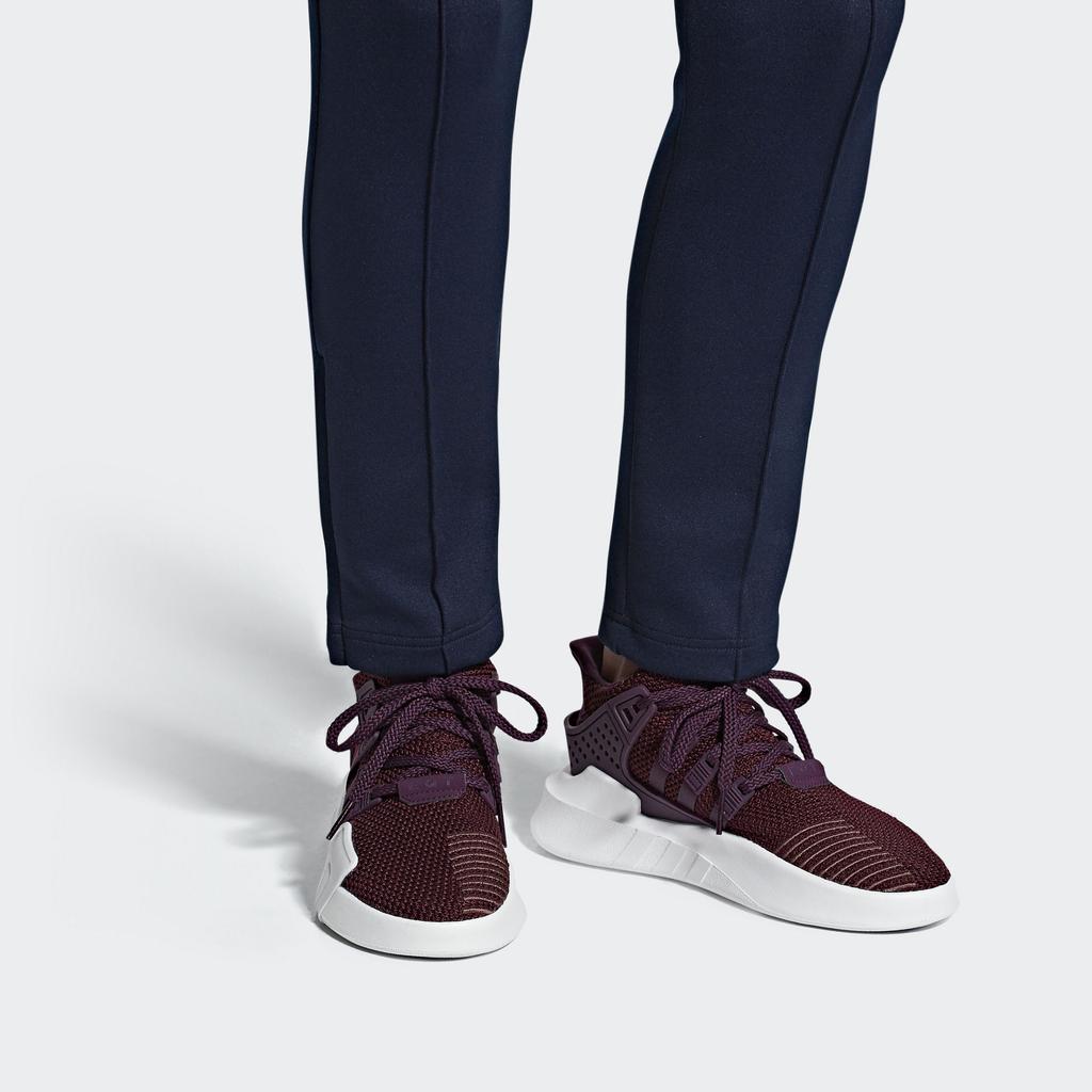 Adidas Originals Eqt Bask Adv Stylish Versatile Mid-Top Lifestyle Casual Shoes Women Casual Shoes Burgundy B37548