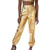 Women Shiny Sports Sweatpants Loose Elastic Jogging Bottoms Stretch Leggings Casual Long Disco Clubwear Party Leisure Comfort Fit Trousers
