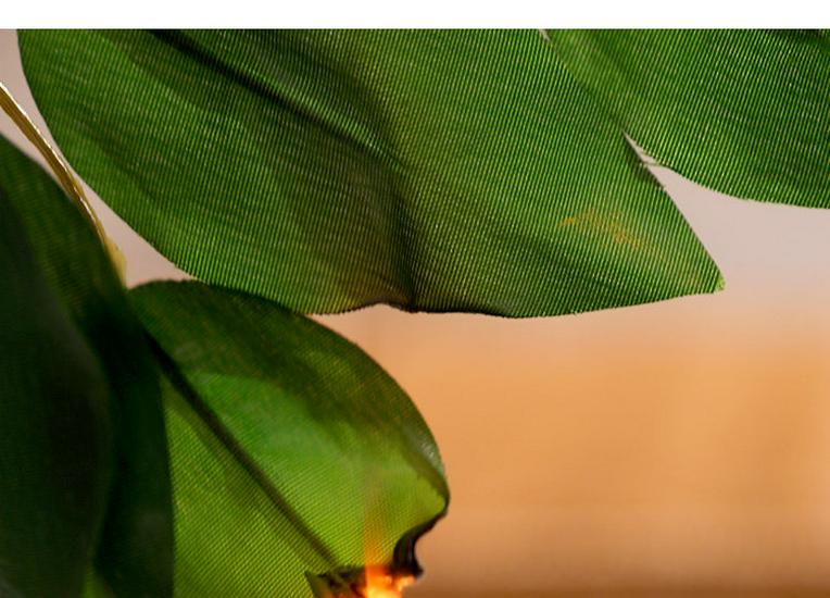 Fireproof Flame Retardant Fake Bamboo and Willow Leaves Plastic Branch for Indoor Decoration