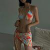European and American swimsuit women ins sexy bikini three-piece set split bath hot spring vacation bikini